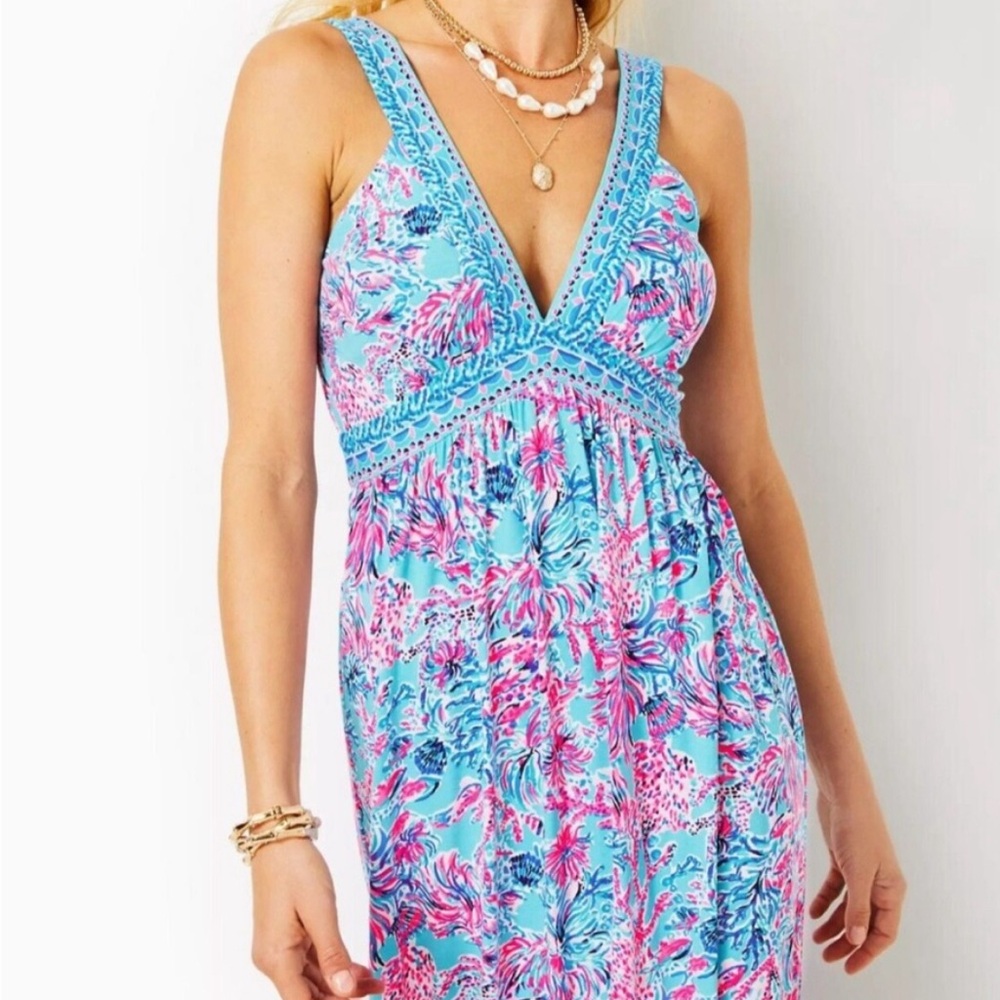 NWT Lilly Pulitzer Serena V-neck Maxi Dress